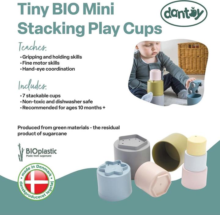 Actual product image dantoy Tiny Bio stacking cups