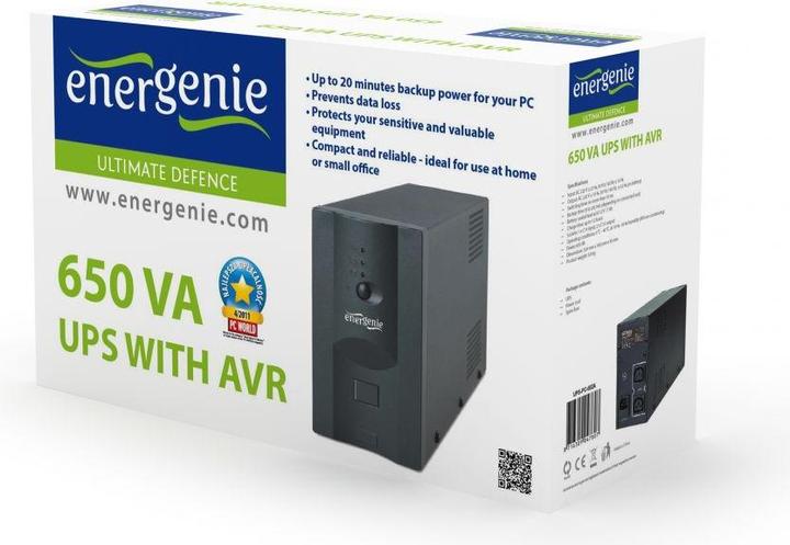 Image du produit Gembird UPS-PC-652A (650 VA, 390 W, Line-interactive Onduleur)