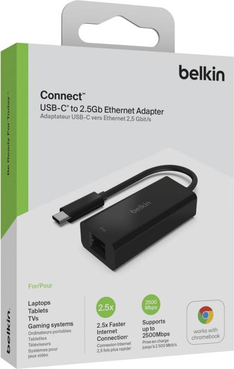 Actual product image Belkin Usb 4 to RJ-45 (USB-C, RJ45 2.5 Gigabit Ethernet (1x))