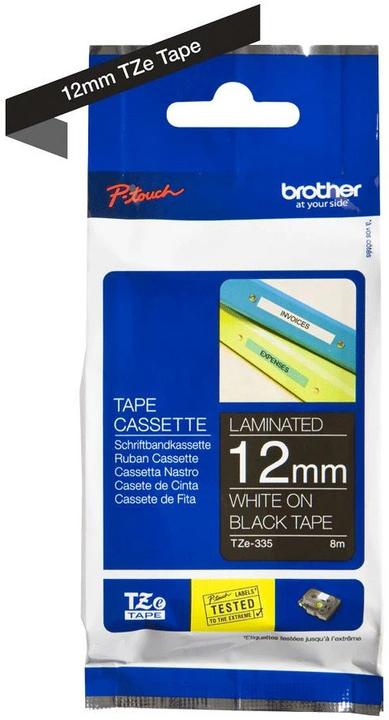Immagine prodotto Brother TZe-335 (1.20 cm, Nero, Bianco)