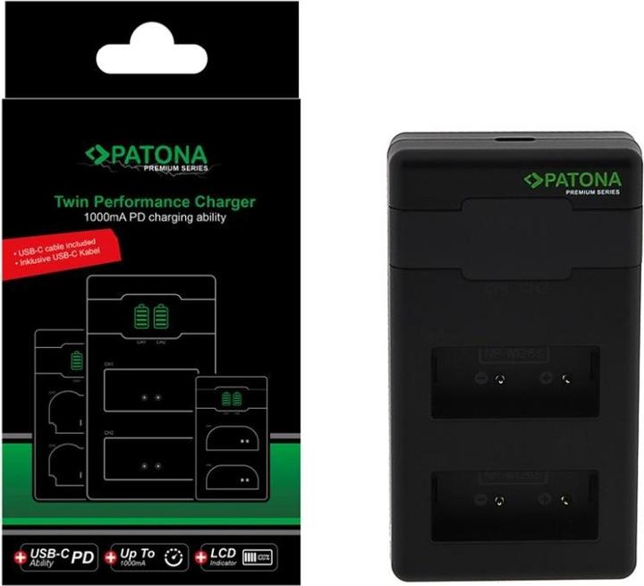 Actual product image Patona Premium Twin Charger. Fuji NP-W126 (Camera battery charger)