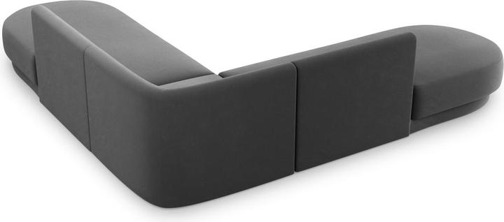 Actual product image Micadoni Velvet Symmetrical Corner Sofa, "Miley", 5 Seats, 248x248x70Made in Europe (Corner sofa)