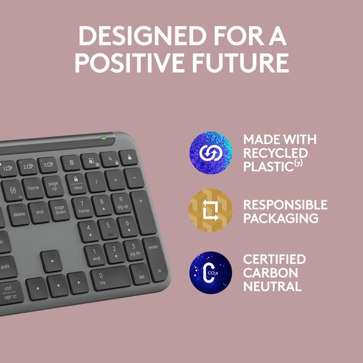 Actual product image Logitech Signature Slim K950 (Eng. Int., Wireless)