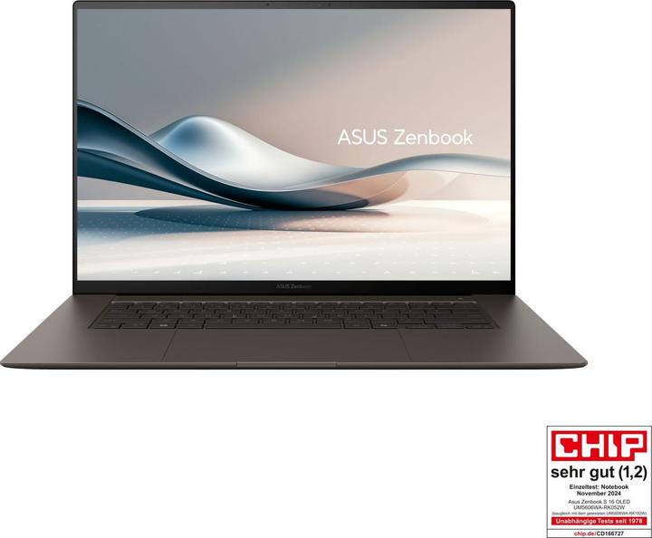 Immagine prodotto ASUS Zenbook S 16 (16", AMD Ryzen AI 9 365, 24 GB, 1000 GB, DE)