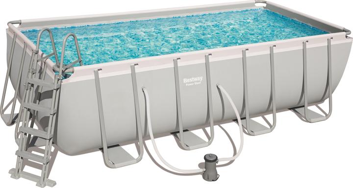 Bestway Power Steel 56670 above ground pool Framed pool Rectangular 11532 L White (488 x 244 x 122 cm)