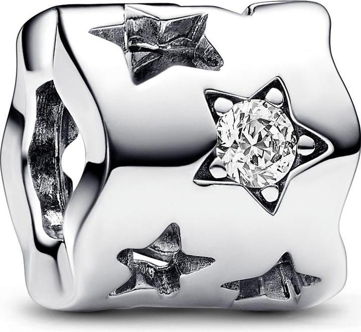 Pandora Ausgeschnittener Glitzernder Stern Charms (Sterling Silber 925)