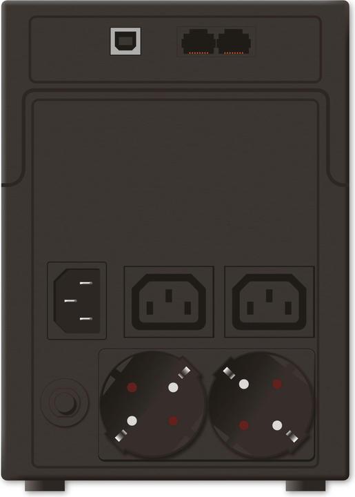 Produktbild Powerwalker VI 1200 SHL Schuko 1200VA / 600W Line-Interactive USV Tower AVR HID LCD (1200 VA, 600 W, Line-Interaktiv USV)
