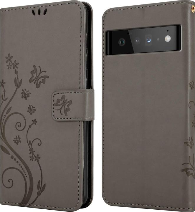 Actual product image Cadorabo Flower Book cover (Google Pixel 6 Pro)