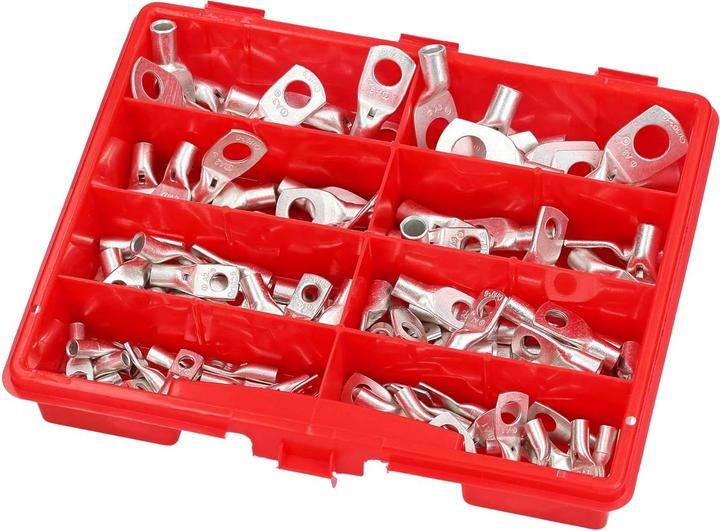 Actual product image Kalitec 120 crimp connector range box box tubular cable lug set uninsulated 4-16mm² I Industrial quality
