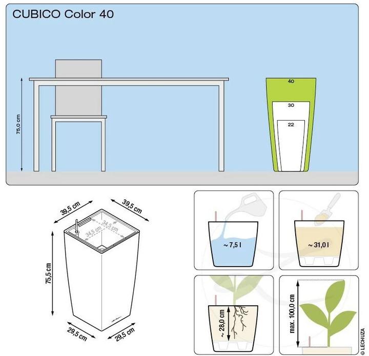 Produktbild Lechuza Cubico Color (39.50 cm)