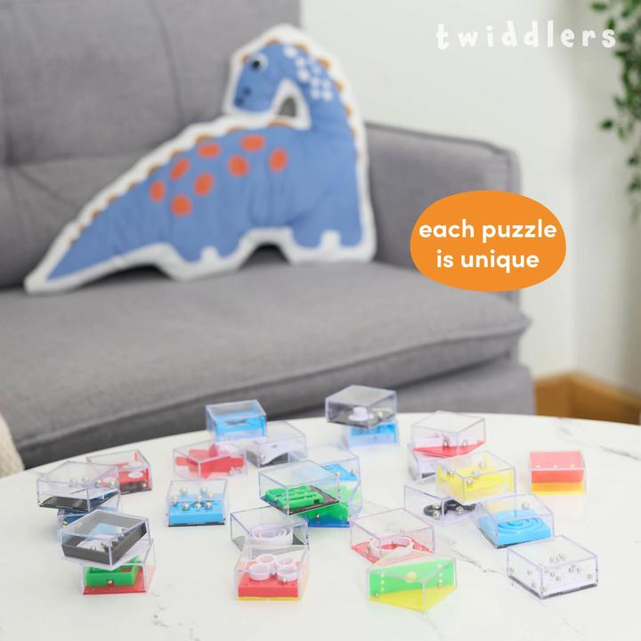 Image du produit The twiddlers 12 Mini jeux de cubes labyrinthes, jeux d'esprit, jouets de fête