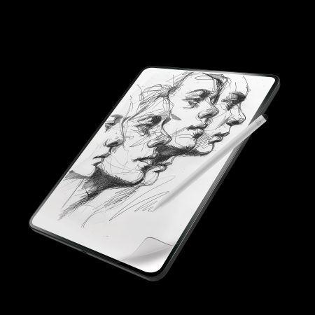 Actual product image Zagg InvisibleShield Fusion Canvas Antibacterial Protective Film Imitating Paper for iPad Pro 11&quo (1 Piece, IPad Pro 11)