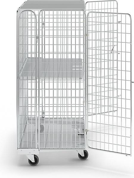 Actual product image kaiserkraft Roll container with double door (500 kg)