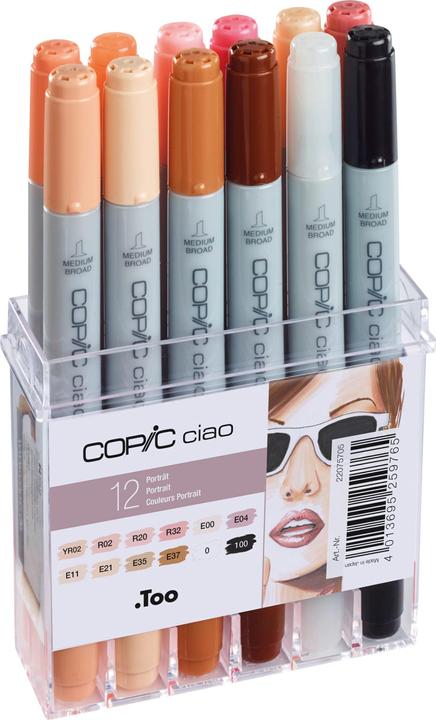 Actual product image Copic Skin tones (Grey, 3 mm, 12 x)