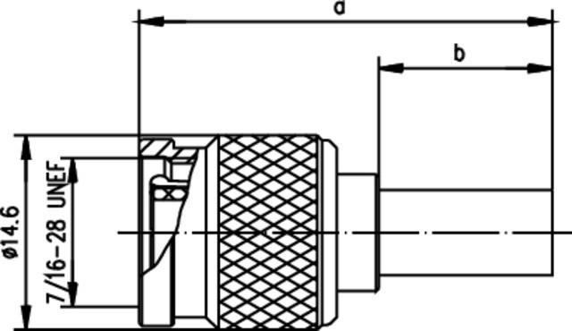 Produktbild Telegärtner TNC-Kabelstecker Crimp G01 50 Ohm, crimp/crimp, Basic, A2805, G01 (RG-58 C/U), YR 23092 Belden (CAT5)