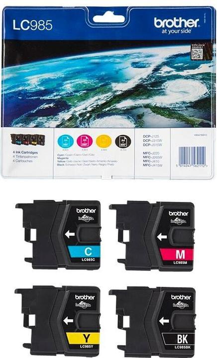 Produktbild Brother LC-985VALBP Value Pack (M, C, Y, BK)