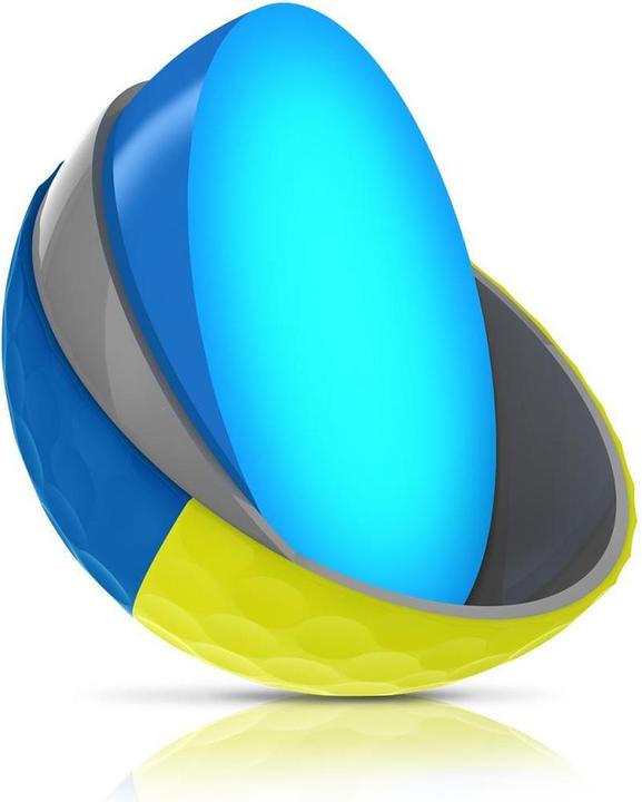 Actual product image Srixon Q-Star T3 Divide yellow-blue