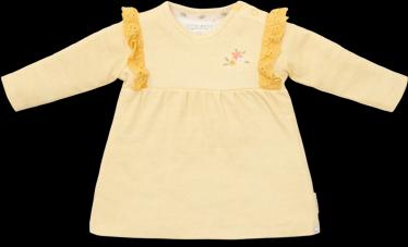 Little Dutch Dress langärmelig Warm Yellow check - 74 (74)