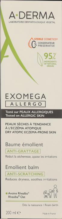 Immagine prodotto A-Derma EXOMEGA ALLERGO Balsamo (Latte corpo, 200 ml)