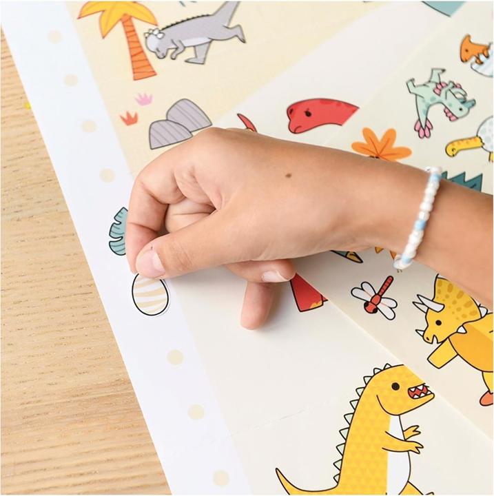 Image du produit Poppik Sticker Poster Créatif Dinosaure