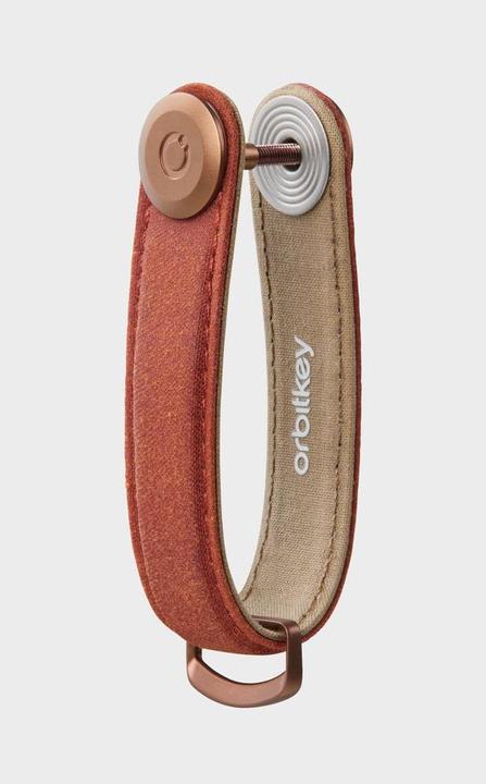 Actual product image Orbitkey Waxed Canvas Key Organiser - Brick Red