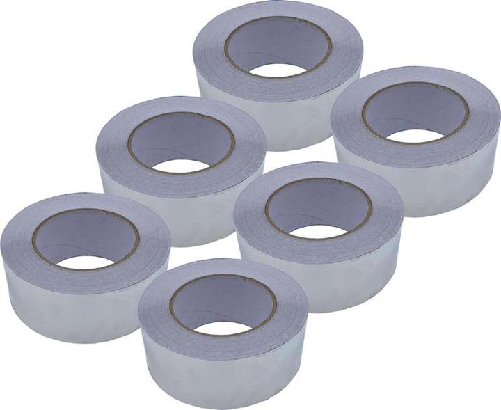 Produktbild Dula Aluminiumband - 50 mm x 50 m - Versiegelungsband - hitzebeständig - 6 Rollen (50 mm)