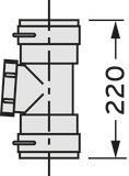 Actual product image Vaillant Set 2 inspection element. Comb. for flexible flue pipe DN 100. PP