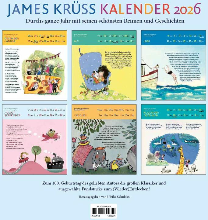 Produktbild James Krüss Kalender 2026 (Deutsch)