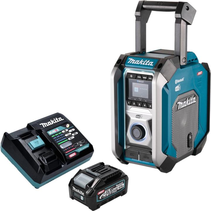 Image du produit Makita MR 007 GM101 Radio de chantier sans fil 12 - 40 V max. Bluetooth DAB+ USB + 1x batterie 4,0 (FM, DAB+ DAB, Bluetooth)
