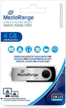 Image du produit MediaRange Lecteur flash (4 Go, USB-A)