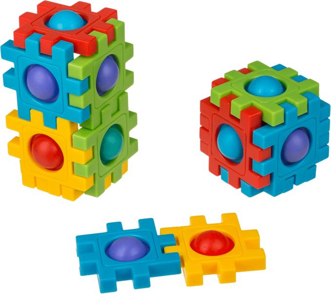 Produktbild Out of the blue Ootb - Fidget Bausteine, ca. 4 cm, 12er Set