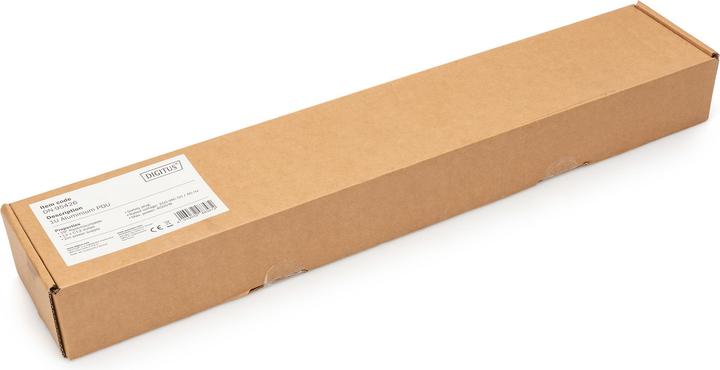 Produktbild Digitus 1U Aluminum PDU rackmountable 12xC13 16A 230VAC 50/60Hz Safety plug