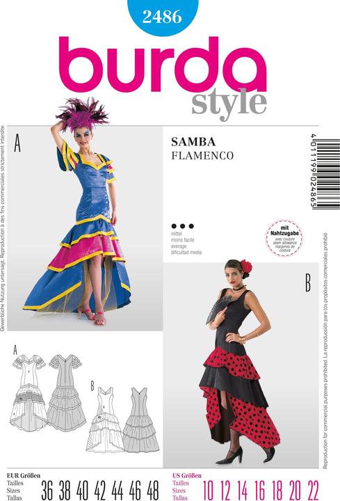 Produktbild Schnittmuster Samba Flamenco