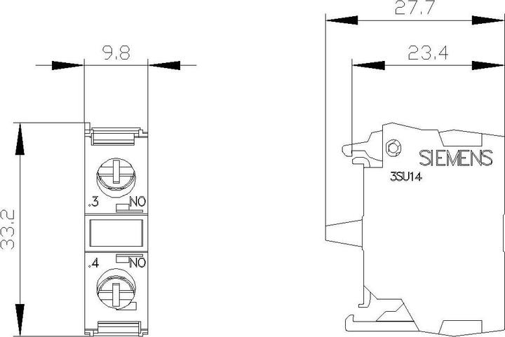 Productafbeelding Siemens Contactmodule met 1 contact 1NO