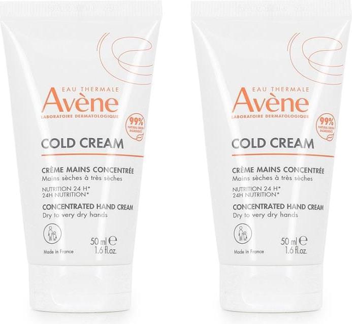 Image du produit Avène Crème Mains Concentrée Cold Cream - 2 x 50 ml (100 ml)