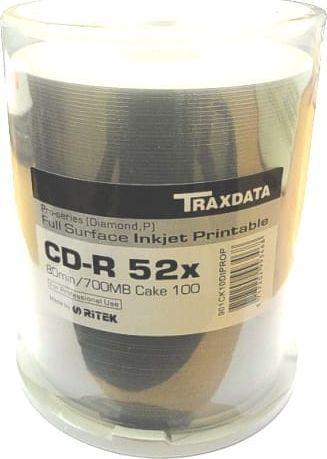 Actual product image Traxdata CD-R 700 MB 52x100 units (TRCGCD) (100 x)