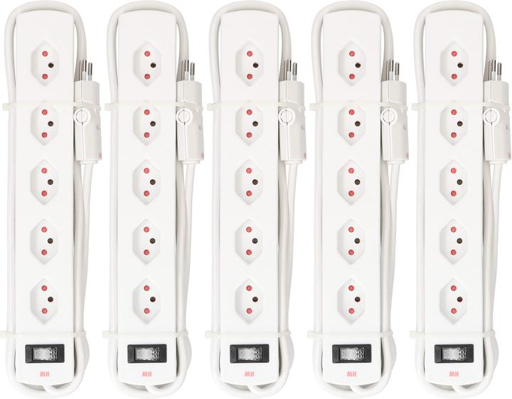 Produktbild Max Hauri Safety Line 5er Set mit Schalter (5 x, Typ 13, 2 m)