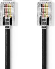 Produktbild Nedis Telefonkabel | RJ10 Stecker | RJ10 Stecker | 2.00 m | Kabeldesign: Aufgerollt | Kabeltyp: RJ10