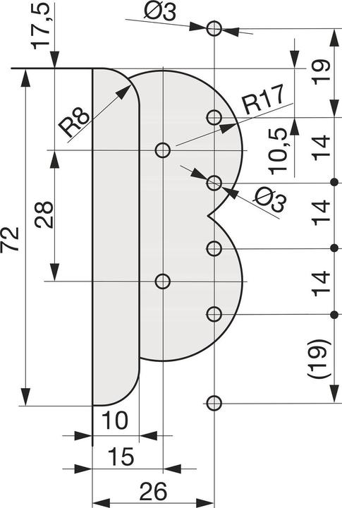 Image du produit Maco Palier de ciseaux DT160, 4/18 et 12/18 mm, 160 kg, argent (227470)