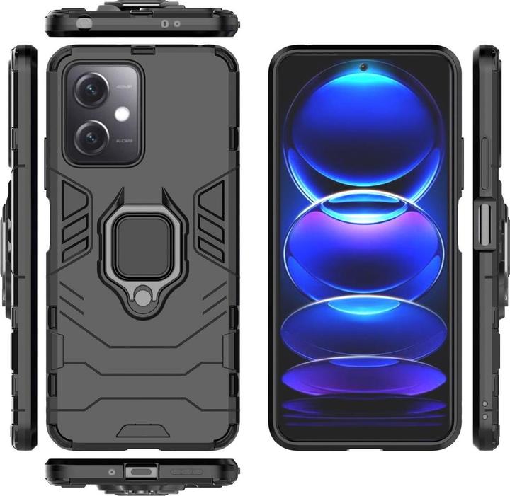 Immagine prodotto Hurtel Custodia Ring Armor per Xiaomi Redmi Note 12 5G / Poco X5 5G Armor Cover Magnetic Holder Ring Black (Xiaomi Redmi Note 12 5G)