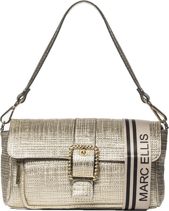 Marc Ellis Damen Schultertasche Made In Italy - Erminia Ultra - 100% Leder - 30.0 X 15.0 X 11.0 Cm