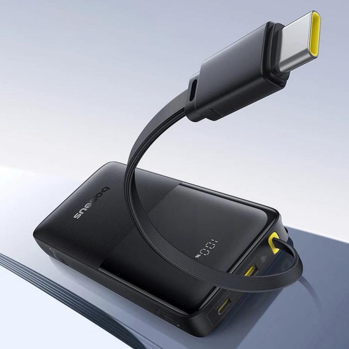 Actual product image Baseus Powerbank Bipow 2 10000mAh 20W (Black) (10000 mAh, 20 W, 37 Wh)