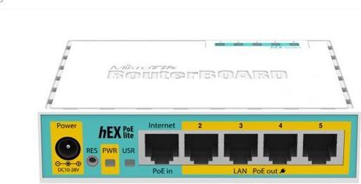Produktbild MikroTik VPN-Router hEX PoE lite RB750UPR2