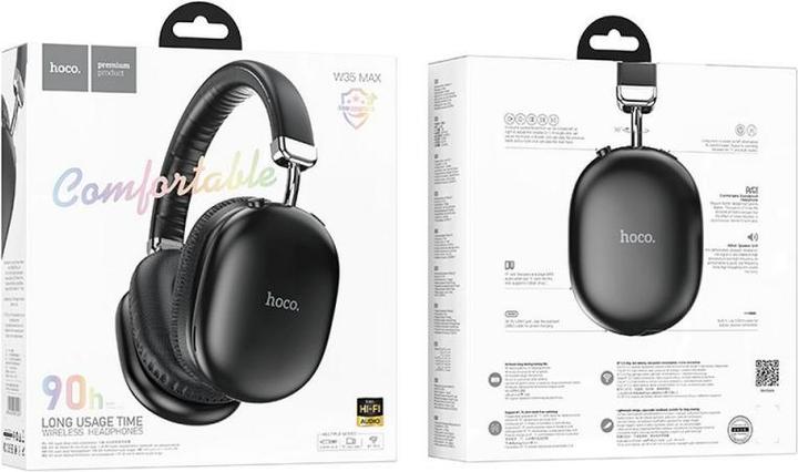 Actual product image Hoco W35 Max, black (90 h, Wireless)