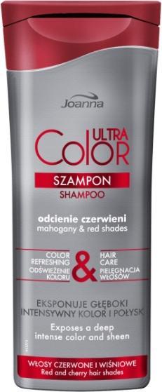 Actual product image Joanna Ultra Colour System Shampoo For Red & Cherry Hair Shampoo Highlighting Shades Of Red And (200 ml)