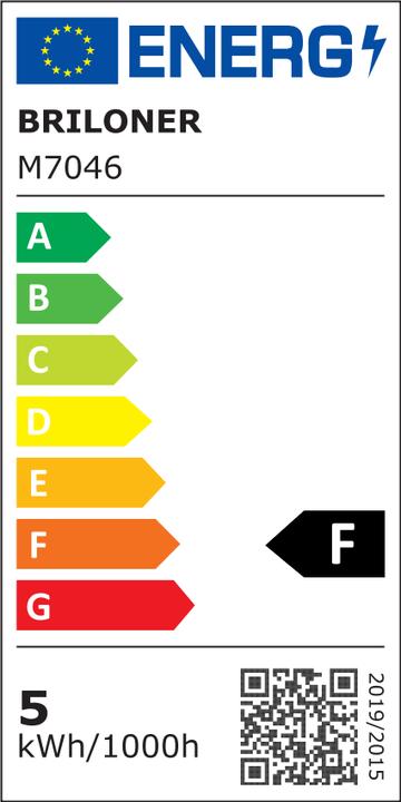 Energie-Label Briloner LED Einbauleuchten-Set,,chrom-matt-silber,3xLED/4,9W, IP44 (480 lm)