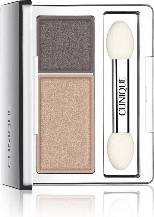 Actual product image Clinique All About Shadow Duo Eye Shadow Makeup Safe For Sensitive Eyes AF Neutral Territory (Neutral Territory)