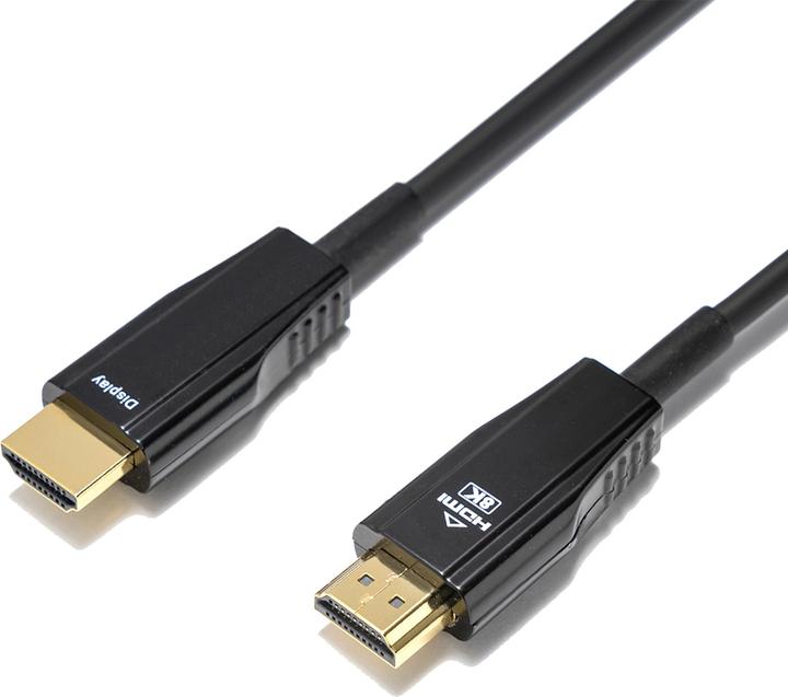 Produktbild Deltaco - AOC HDMI Kabel - Ultra High Speed Gecertificeerd - 15 meter - Zwart (15 m, HDMI)