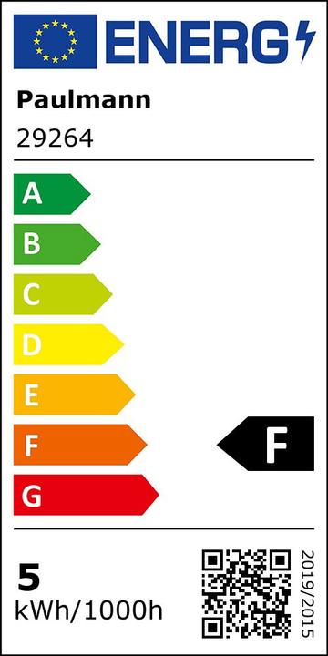 Energy Label Paulmann Tropfen mit Kopfspiegel (E14, 4 W, 470 lm, 1 x, F)