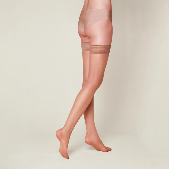 Immagine prodotto Kunert Beauty 7 (Set di 3) Calze autoreggenti, colore 054 cashmere, taglia 35-37 (7 DEN, 35 - 37)